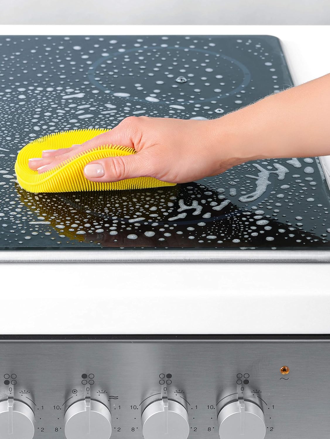 CLEANmaxx 02619 Silikonschwamm | 3-TLG. Set | Antibakteriell | 12/14 cm | Bürste | Schwamm — Ansicht 3