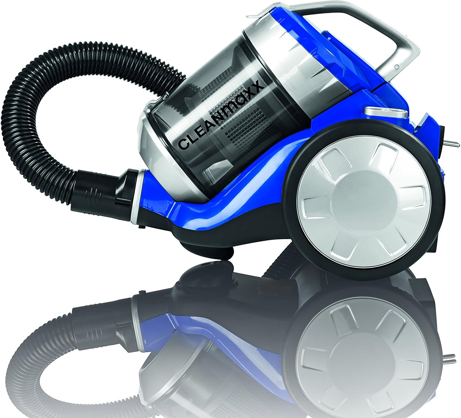 cleanmaxx 09897 Zyklon-Staubsauger | 700 W | Beutellos | Haushaltsreinigung | Power 3000 | Bodenreinigung EEK A++, blau/silber — Ansicht 2
