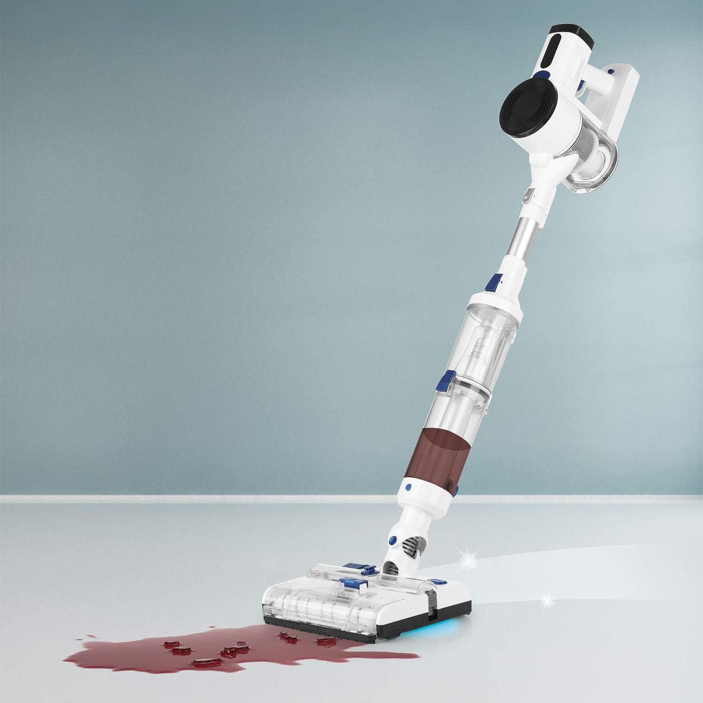 CLEANmaxx AKKU-BODENREINIGUNGSSYSTEM NASS & TROCKEN | 3-in-1 Reinigung für makellose Böden | Kabelloser Handstaubsauger, kraftvoller Bodenstaubsauger und elektrischer Wischmopp