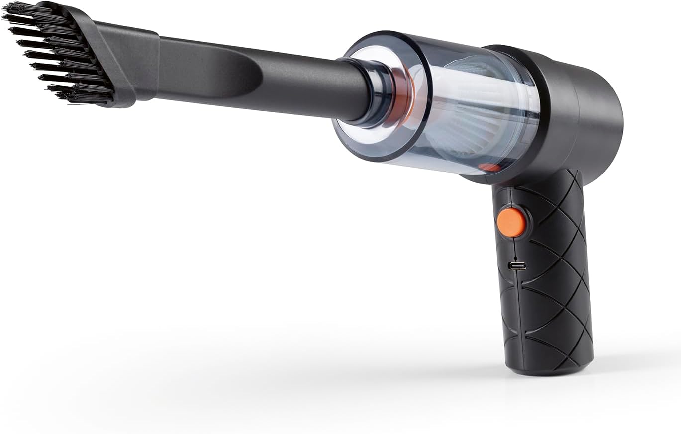 CLEANmaxx Akku-Handstaubsauger im 6-TLG. Set | Kabbelloser & Beutelloser Handsauger | Mit Saug- & Gebläsefunktion | leistungsstarker Akku & leichtes Design | Ideal für das Auto, Krümel & Tierhaare — Ansicht 3