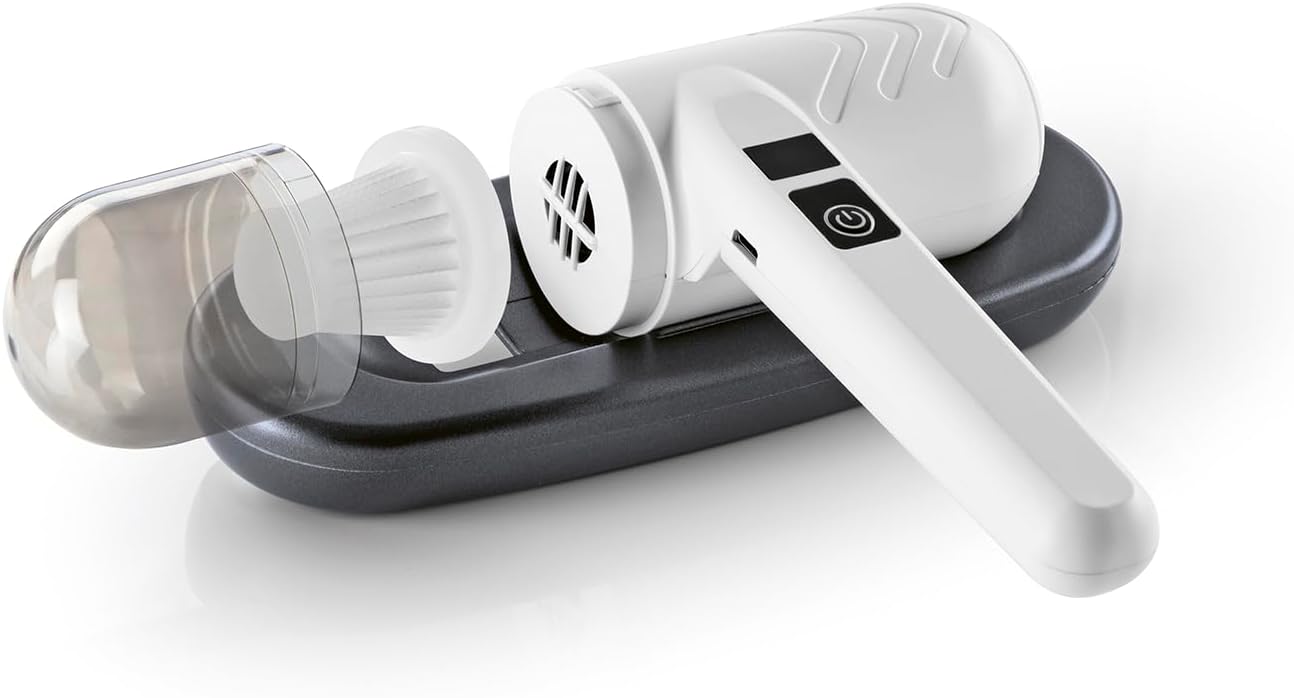 CLEANmaxx Akku-Milben-Handstaubsauger | Matratzenreiniger mit UV-C Licht | Vernichtet 99,9% Aller Milben | Inkl. EPA Filter und 120ml Staubbehälter | Ideal für Allergiker, Reisen & Camping — Ansicht 6