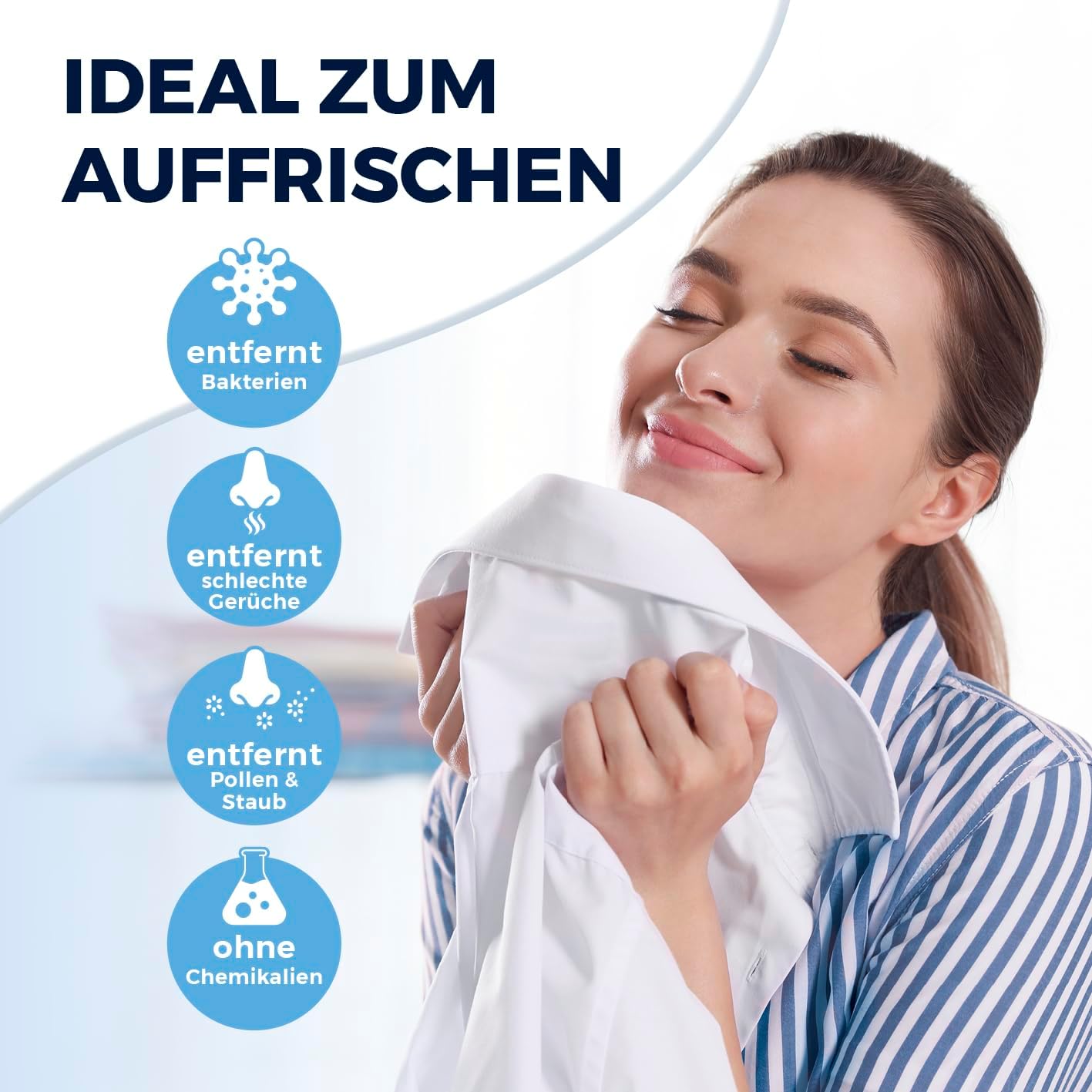 CLEANmaxx automatischer Hemdenbügler PRO STEAM mit Dampffunktion & Touchdisplay | Bügelgerät für Hemden & Blusen | reduziert Gerüche, desinfiziert, glättet, trocknet & frischt auf — Ansicht 6
