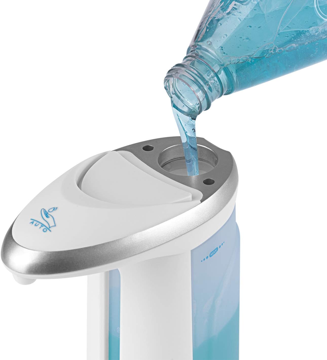 cleanmaxx automatischer Seifenspender, Desinfektionsmittel, Hand Flüssigseife, Spülseife, Seifenbehälter, 325ml — Ansicht 3