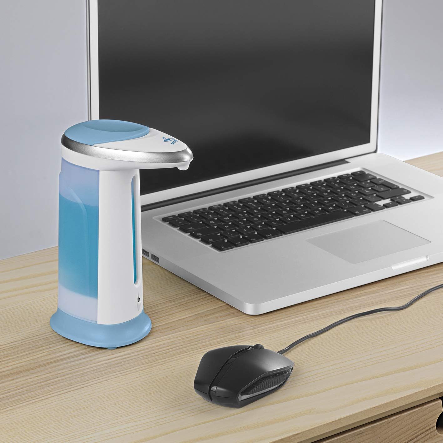 cleanmaxx automatischer Seifenspender, Desinfektionsmittel, Hand Flüssigseife, Spülseife, Seifenbehälter, 325ml — Ansicht 6
