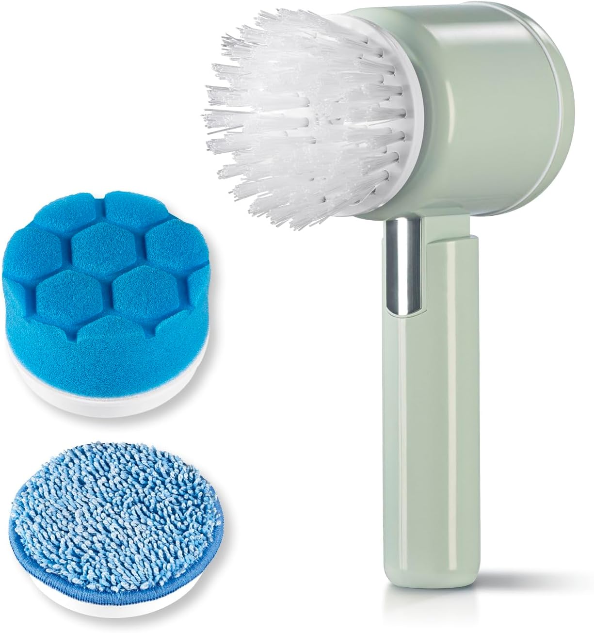 CLEANmaxx Ersatz-Bürstenkopf 3-TLG. | Ersatzaufsatz Set für Akku-Reinigungsbürste | Reinigungsbürste für Fliesen, Waschbecken, Bad, Küche & Polieren — Ansicht 6