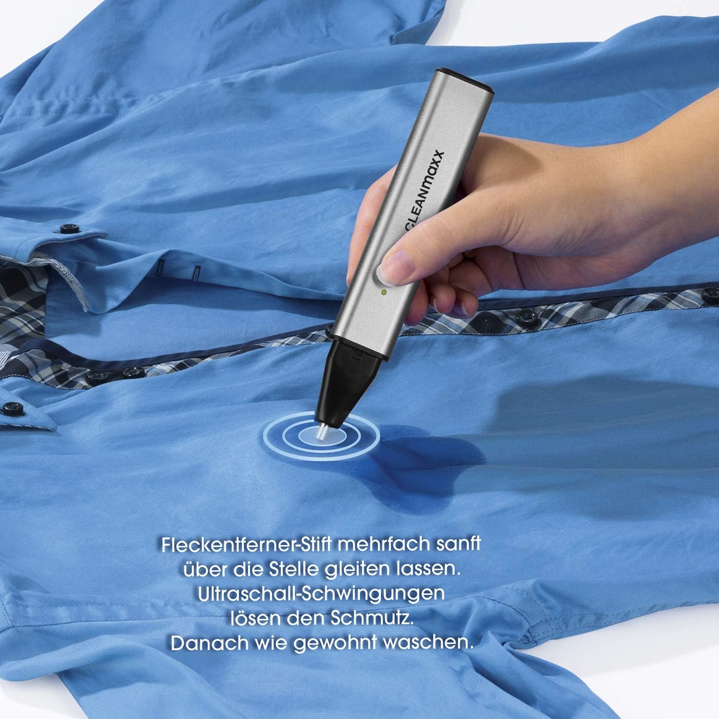 CLEANmaxx Fleckenentferner-Stift Ultraschall 3,7V — Ansicht 3