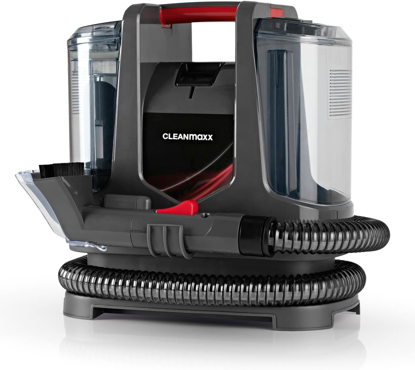 CLEANmaxx Kompakt Plus Polsterreiniger Gerät 400W | kompakter Waschsauger mit 2 Düsen & Dual-Tank | ideal für Sofa Auto Teppich Polster | kraftvolle Fleckenreinigung im Haushalt