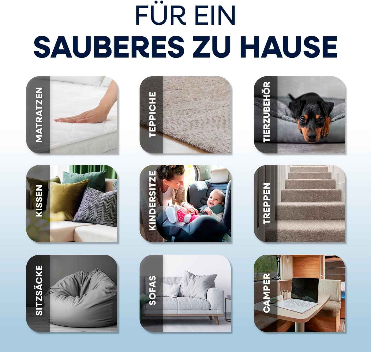 CLEANmaxx Polsterreiniger Gerät Kompakt Pro | Nasssauger & Teppichreiniger in einem | 13 kPa Waschsauger für Polster & Autositze - auch ideal als Teppich Reinigungsgerät | Sofa Reiniger mit Dual-Tank — Ansicht 6