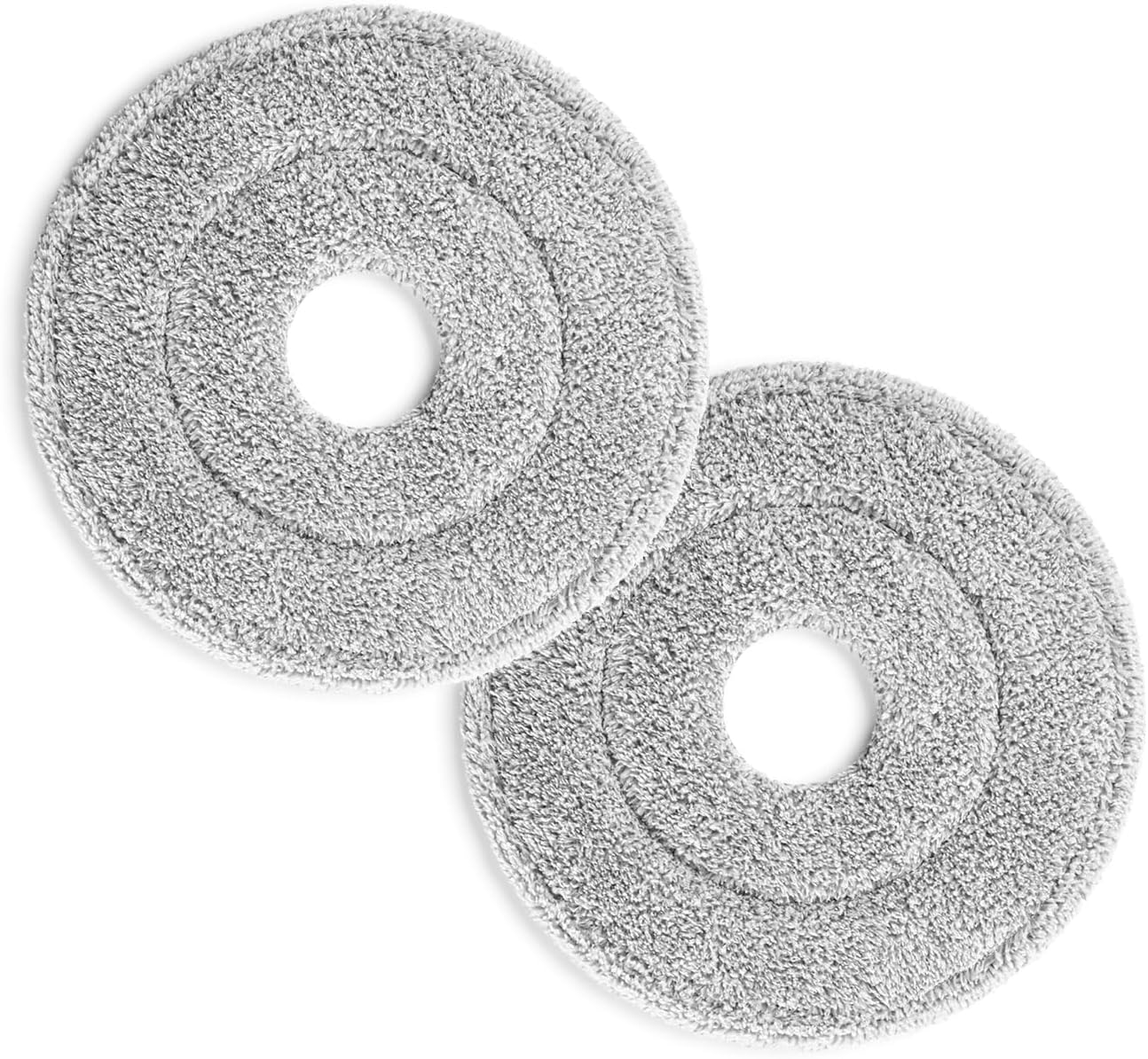 CLEANmaxx Power Spin-Mopp Wischtücher | Saugstarke Mikrofaser-Wischtücher im praktischem 2er-Set | Für alle Böden geeignet & Waschbar bei 40 °C | Ersatz-Stück [Ø 23cm]