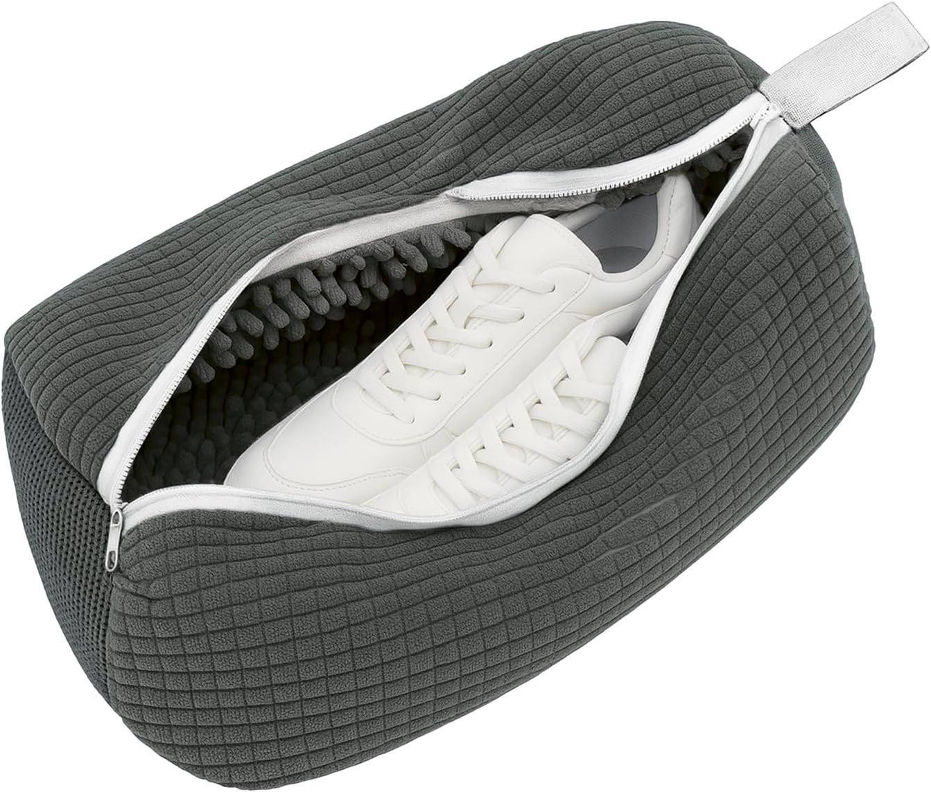 CLEANmaxx Schuhwaschbeutel – Gepolstertes Wäschenetz für Schuhe | Schuhbeutel waschmaschine, feinmaschig mit Reißverschluss, wiederverwendbar | ideal für Sneaker, Sportschuhe, Kinderschuhe u. v. m.