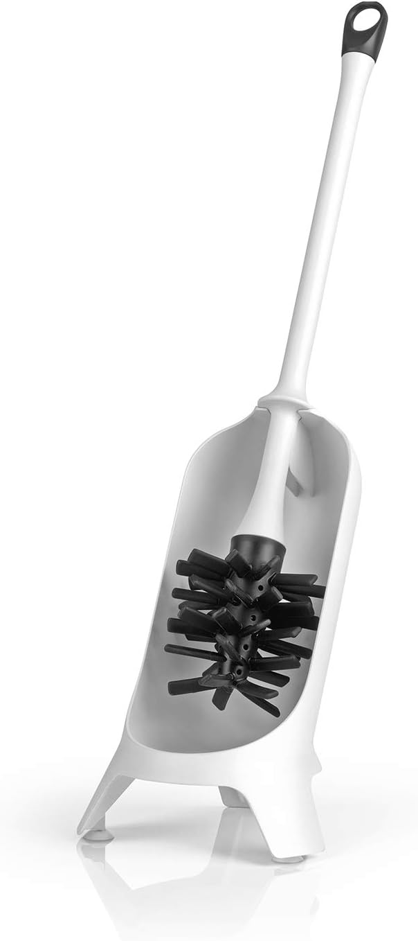 CLEANmaxx WC-Bürste Silikon mit integrierten Reiningungsmittel und Duft | WC-Reiniger | Toilettenreiniger | Toilettenbürste | Klobürste | Garnitur