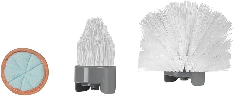 Ersatz-Bürstenkopf 3-tlg. für Cleanmaxx Akku-Reinigungsbürste 3,7V ( Turbo Spin Scrubber Universal-Bürste, elektrische Reinigungsbürste zum Schrubben Putzen Reinigen mit extra Polieraufsatz )